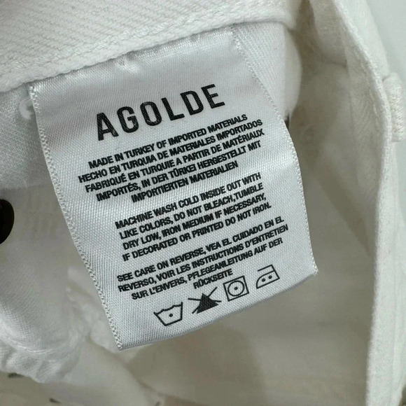 Agolde Parker Long Short Dough Size 32 B2287 - Picture 9 of 10